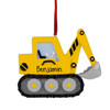 Personalized Backhoe or Excavator Christmas Ornament