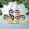 Christmas Ornament of Snorkel Family - 6