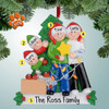 Christmas Ornament of Family Decorating Christmas Tree - 4