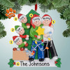 Personalized Family Decorating Christmas Tree - 5 Christmas Ornament