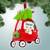 Christmas Ornament of Kid Driving Toy Car Christmas Ornament of Kid Driving Toy Car