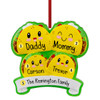 Personalized Taco Family - 4 Christmas Ornament