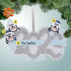 Personalized 2023 Penguin Family - 3 Christmas Ornament