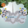 Personalized 2023 Penguin Family - 4 Christmas Ornament