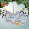 Personalized 2023 Penguin Family - 4 Christmas Ornament