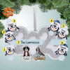 Personalized 2023 Penguin Family - 6 Christmas Ornament