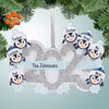 Personalized 2023 Penguin Family - 7 Christmas Ornament