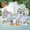 Personalized 2023 Penguin Family - 7 Christmas Ornament