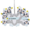 Personalized 2023 Penguin Family - 8 Christmas Ornament