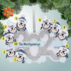 Personalized 2023 Penguin Family - 9 Christmas Ornament