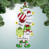 Christmas Ornament of Elf Carrying Lots of Gifts