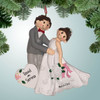 Personalized Wedding Couple First Dance Christmas Ornament