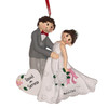 Personalized Wedding Couple First Dance Christmas Ornament