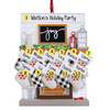 Personalized Joy Fireplace Family - 11 Christmas Ornament