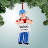 Personalized 1st Day of School Boy Holding Sign Christmas Ornament