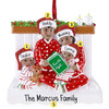 Personalized Christmas Eve Book African American - 4 Christmas Ornament