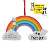 Personalized Pet Rainbow Bridge Christmas Ornament