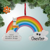 Personalized Pet Rainbow Bridge Christmas Ornament