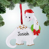 Christmas Ornament of Apatosaurus White Dinosaur Christmas Ornament of Apatosaurus White Dinosaur