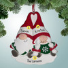 Christmas Ornament of Happy Gnome Couple - 2