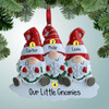 Christmas Ornament of Gnome Family with Snowflake - 3 Christmas Ornament of Gnome Family with Snowflake - 3