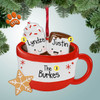 Christmas Ornament of Hot Cocoa Couple with Star - 2