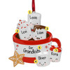 Personalized Hot Cocoa Family with Star - 5 Christmas Ornament