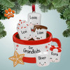 Personalized Hot Cocoa Family with Star - 5 Christmas Ornament