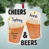 Christmas Ornament of Cheers & Beers