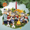 Personalized Camping Scene Family - 6 Christmas Ornament