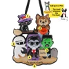 Personalized Halloween Monsters Family - 5 Christmas Ornament
