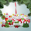 image of Festive Snowman Family - 7 ornament