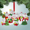 Christmas Ornament of Festive Snowman Family - 8