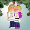 Christmas Ornament of Friends/Sisters - Both Blonde Hair