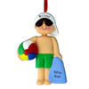 image of Beach Boy with Green Trunks ornament