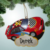 Christmas Ornament of Racecar Ornament with Magnet