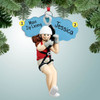 Christmas Ornament of Zipline - Girl Christmas Ornament of Zipline - Girl