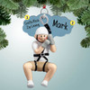 Personalized Zipline - Boy Christmas Ornament