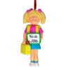 image of First Day of School Girl - Blonde Hair ornament