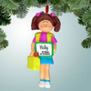 image of First Day of School Girl - Brown Hair ornament