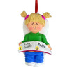 Personalized Potty Training Girl - Blonde Hair Christmas Ornament