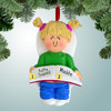 Personalized Potty Training Girl - Blonde Hair Christmas Ornament
