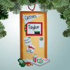 Christmas Ornament of Student's Bedroom Door Christmas Ornament of Student's Bedroom Door