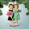 Christmas Ornament of Girls Night Out with Big Drinks - Two Christmas Ornament of Girls Night Out with Big Drinks - Two