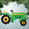 Christmas Ornament of Green Tractor with Yellow Seat Christmas Ornament of Green Tractor with Yellow Seat