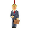 image of Businessman Holding Briefcase - Blonde ornament