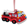 image of Fire Truck Toy with Eyes ornament