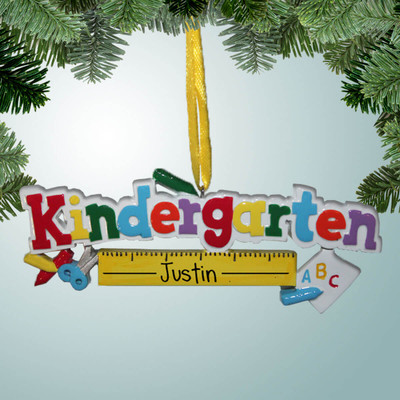 Christmas Ornament of Kindergarten Ruler Christmas Ornament of Kindergarten Ruler