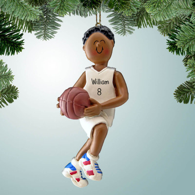 Basketball Jersey Personalized Sports Christmas Ornaments