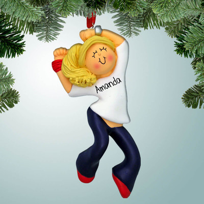 Christmas Ornament of Hip Hop Dance - Zumba Girl - Blonde Christmas Ornament of Hip Hop Dance - Zumba Girl - Blonde